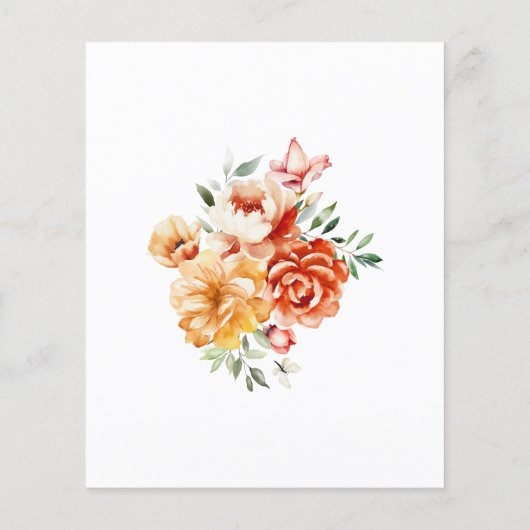 Papier Invitation d'anniversaire 1 an Couronne rose et ro (Dos)