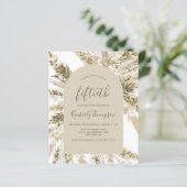 Papier Invitation d'anniversaire 50 ans Budget Boho avec  (Debout devant)