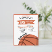 Papier Invitation d'anniversaire à petit prix avec ruban  (Debout devant)