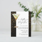 Papier Invitation d'anniversaire adulte double (Debout devant)