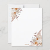 Papier Invitation d'anniversaire automnal Patch Citrouill (Dos)