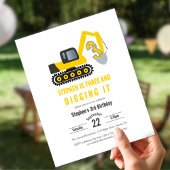 Papier Invitation d'anniversaire Budget Trois & Digging i