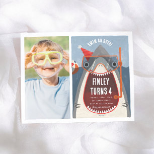 Papier Invitation d'anniversaire photo Garçon Budget Fête