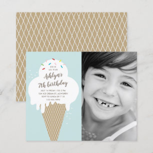 Papier Invitation d'anniversaire pour enfants petit budge