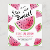 Papier Invitation d'anniversaire Two Sweet Melon (Devant)