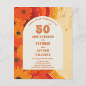 Papier Invitation de 50e anniversaire de mariage des anné (Devant)