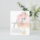 Papier Invitation de 80e partie de gâteau d'anniversaire (Debout devant)