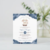 Papier Invitation de Baby Shower Budget Celestial Taurus (Debout devant)