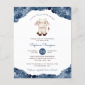 Papier Invitation de Baby Shower Budget Celestial Taurus (Devant)