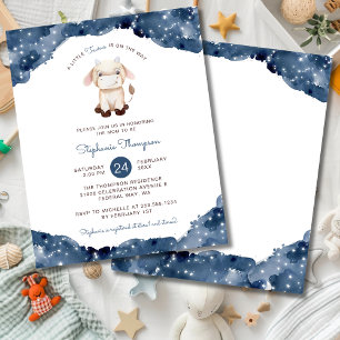 Papier Invitation de Baby Shower Budget Celestial Taurus