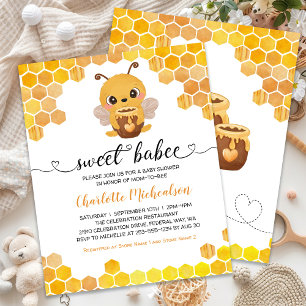 Papier Invitation de Baby Shower BUDGET Sweet Bee Baby Ne