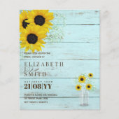 Papier Invitation de Baby-Shower de Mariée BUDGET avec To (Devant)