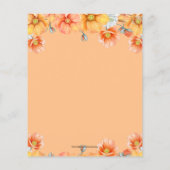 Papier Invitation de Baby Shower de Mariée de Citrouilles (Dos)