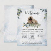 Papier Invitation de Baby shower de marionnettes Budget T (Devant / Derrière)