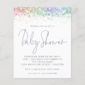Papier Invitation de Baby shower de Parties scintillant m (Devant)