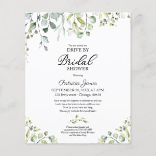 Papier Invitation de baby shower de passage par la verdur