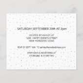 Papier Invitation de Baby shower des résultats budgétaire (Dos)