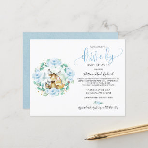 Papier Invitation de baby shower économique sur Woodland 