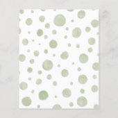 Papier Invitation de Baby shower Eléphant mignon Budget (Dos)