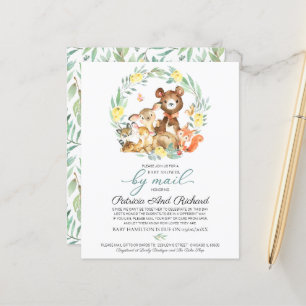 Papier Invitation de baby shower par courrier à budget su