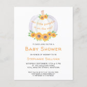Papier Invitation de Baby shower petit Citrouille (Devant)