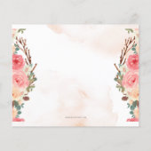 Papier Invitation de Baby shower petit Citrouille (Dos)