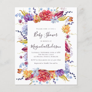 Papier Invitation de Baby shower réussie BUDGET