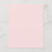 Papier Invitation de baby shower sur le thème des fleurs  (Dos)