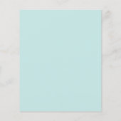 Papier Invitation de Baby shower Turquoise Bunny Budget (Dos)