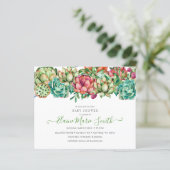 Papier Invitation de Baby shower unisexe et efficace du b (Debout devant)