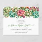 Papier Invitation de Baby shower unisexe et efficace du b (Devant)