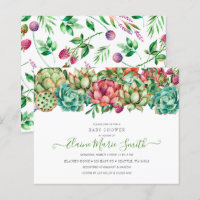 Invitation de Baby shower unisexe et efficace du b