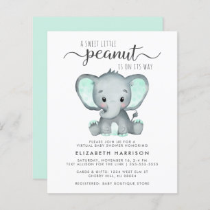 Papier Invitation de Baby shower virtuel de la référence