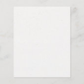 Papier Invitation de Baby showers floraux de cerfs de boi (Dos)