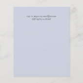 Papier Invitation de baptême Eucalyptus Verdure BUDGET (Dos)