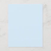 Papier Invitation de baptême garçon fleurs sauvages Budge (Dos)