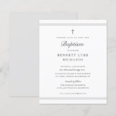 Papier Invitation de baptême pour garçons ou filles d'élé (Devant / Derrière)