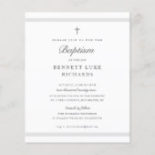 Papier Invitation de baptême pour garçons ou filles d'élé (Devant)