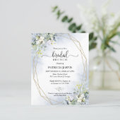 Papier Invitation de brunch de mariage à petit budget Euc (Debout devant)