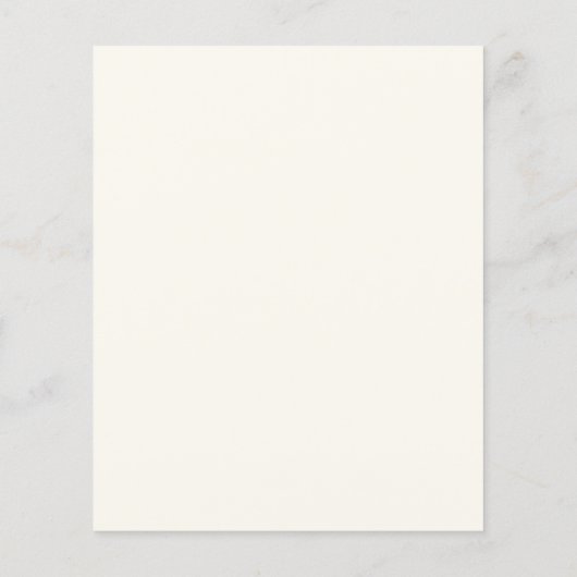 Papier Invitation de Brunch Fleur sauvage Boho (Dos)