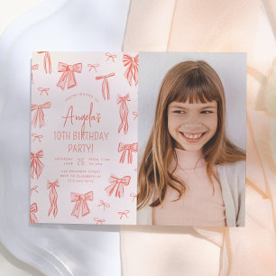 Papier Invitation de budget anniversaire fille arc-en-cie