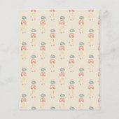 Papier Invitation de budget de 1er anniversaire Boho Rain (Dos)