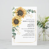 Papier Invitation de budget de Baby Shower de mariage au  (Debout devant)