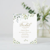 Papier Invitation de budget de déjeuner de mariage avec v (Debout devant)