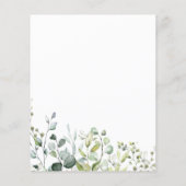 Papier Invitation de budget de déjeuner de mariage avec v (Dos)