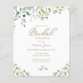 Papier Invitation de budget de déjeuner de mariage avec v (Devant)