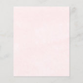 Papier Invitation de budget de douche de mariage floral à (Dos)