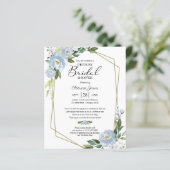 Papier Invitation de budget de douche de mariée par Flora (Debout devant)