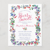 Papier Invitation de budget pour 70e anniversaire Rustiqu (Devant)