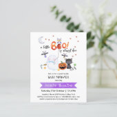 Papier Invitation de budget pour Baby Shower Halloween Li (Debout devant)